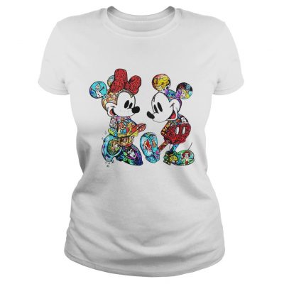 Disney Mickey Mouse and Minnie ladies tee