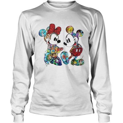 Disney Mickey Mouse and Minnie longsleeve tee