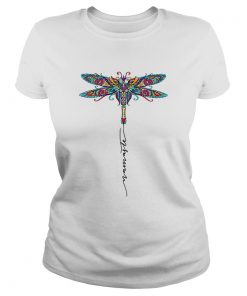 Dragonfly namaste ladies tee