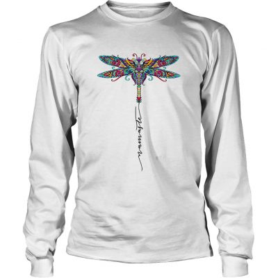 Dragonfly namaste longsleeve tee