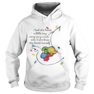 Elephant Autism And she loved a little boy very very much even more than she loved herself hoodie