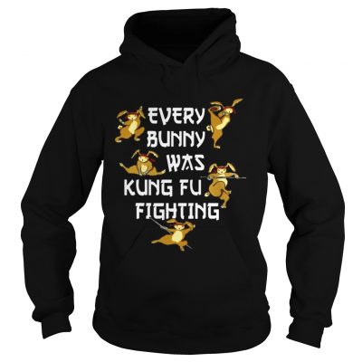 Every Bunny Was Kung Fu Fighting Funny Easters Day hoodie