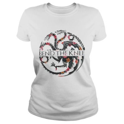 Flower Game of Thrones bend the knee Ladies Tee