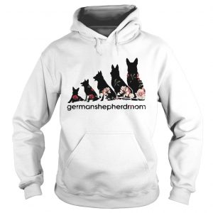 Flower dogs Germanshepherdmom hoodie