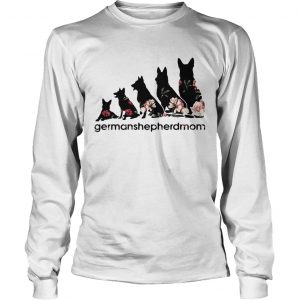 Flower dogs Germanshepherdmom longsleeve tee