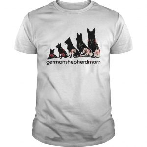 Flower dogs Germanshepherdmom unisex