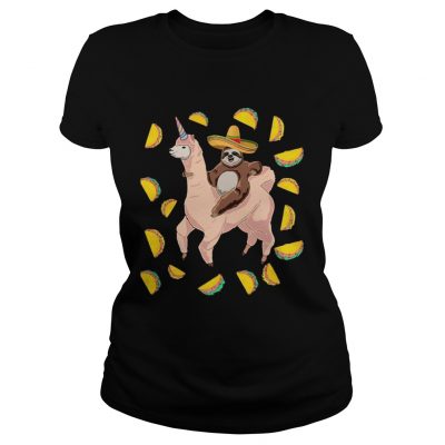 Funny Cinco De Mayo Llamacorn ladies tee