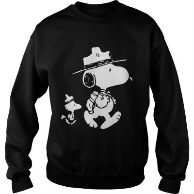 Funny Snoopy Woodstock Camping Gift Sweatshirt