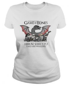 Game of Bones house Shih Tzu tails are wagging ladies tee