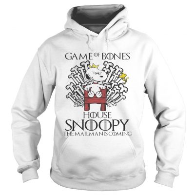 Game of bones house snoopy the mailman is coming hoodie