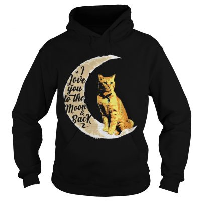 Goose the Cat I love to the moon and back hoodie