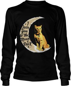 Goose the Cat I love to the moon and back longsleeve tee