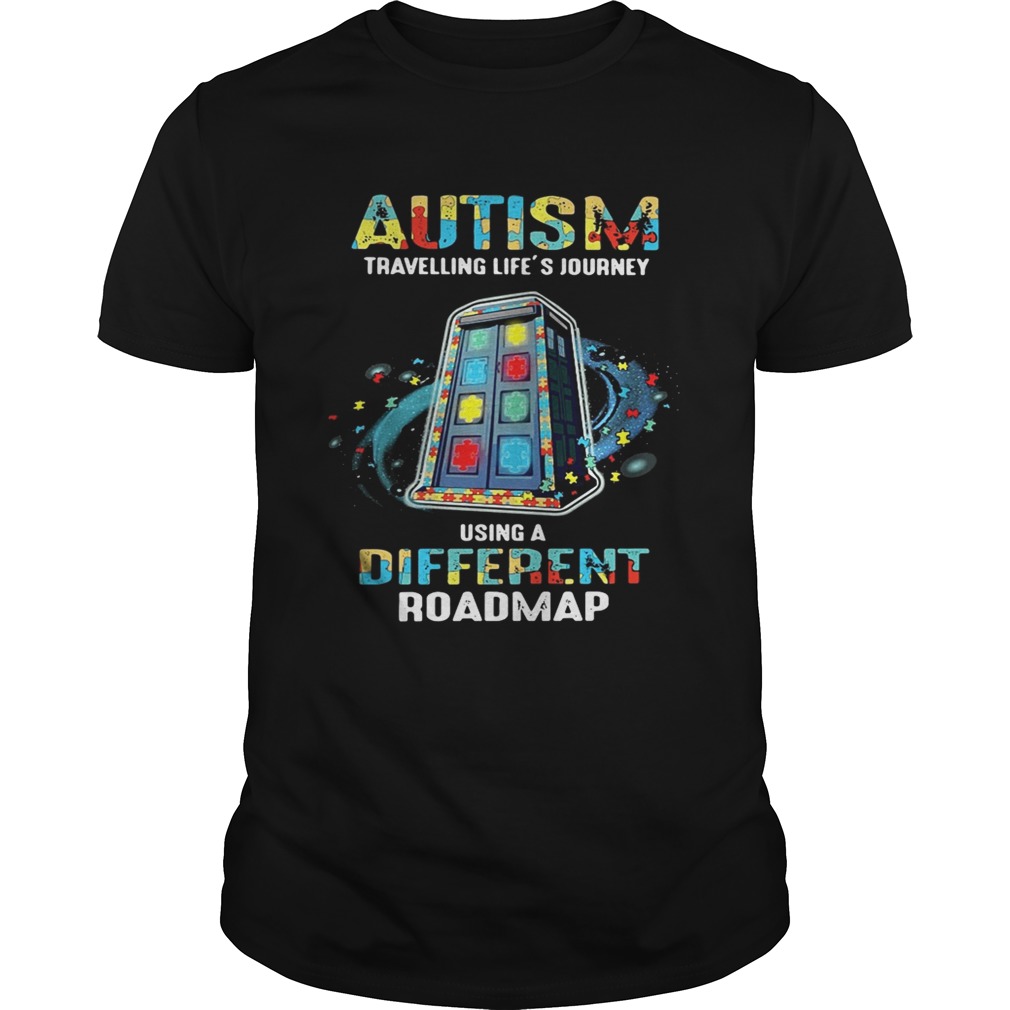 Autism Travelling Life’s Journey Using A Different Roadmap shirt