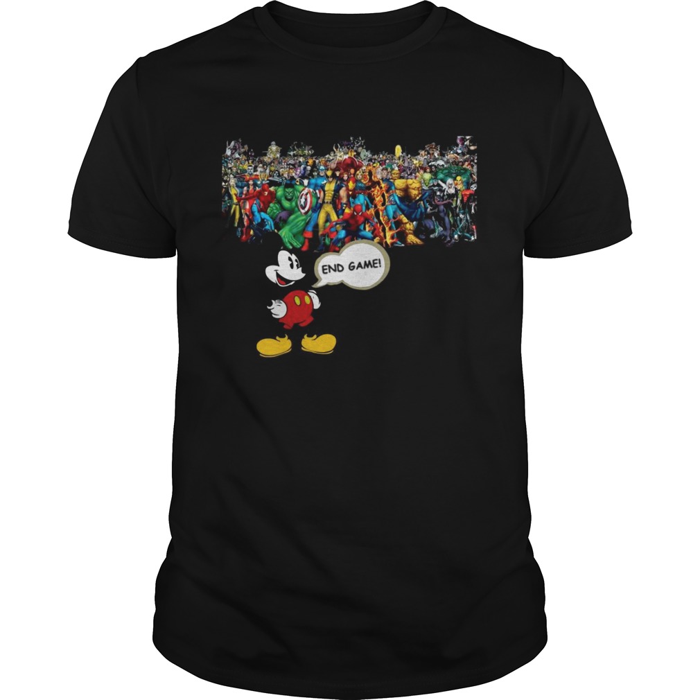 Mickey mouse Marvel Endgame tshirts