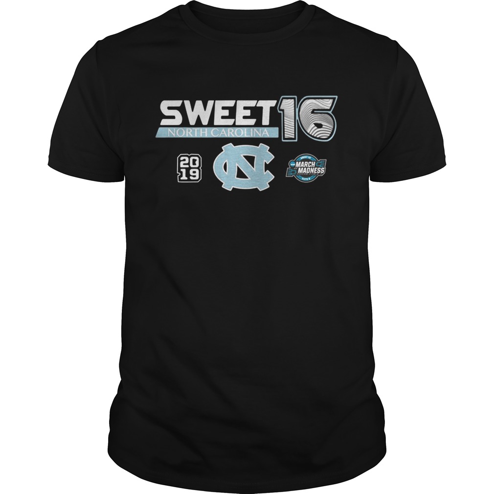 North Carolina Tar Heels 2019 NCAA Basketball Tournament March Madness Sweet 16 shirt