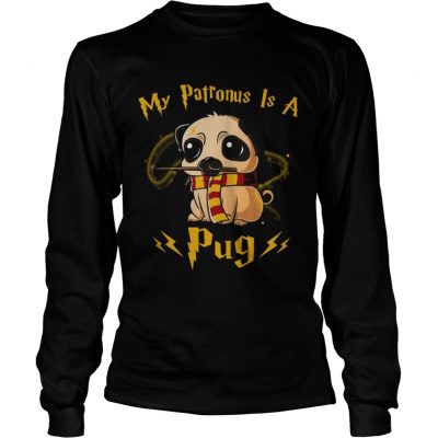 Harry potter my patronus is a Pug Longsleeve Tee