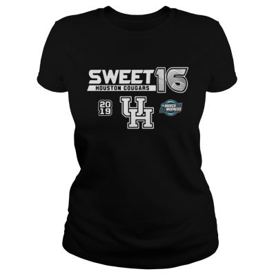 Houston Cougars 2019 NCAA Basketball Tournament March Madness Sweet 16 ladies tee