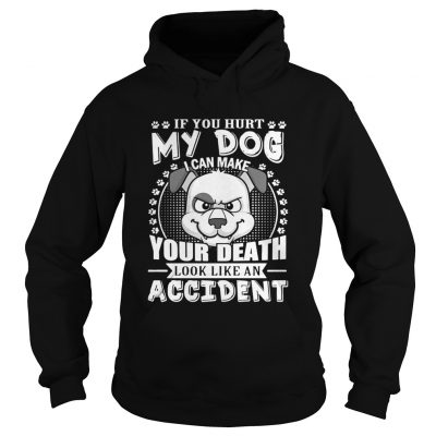 If your hurt my dog I can make your death look like an accident hoodie