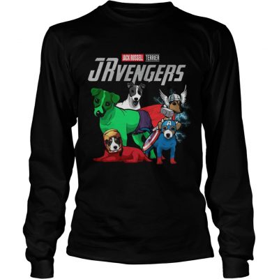 Jack Russell Terrier JRvengers Avengers endgame longsleeve tee