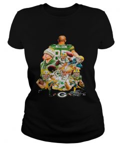 Jordy Nelson Green Bay Packers signature ladies tee