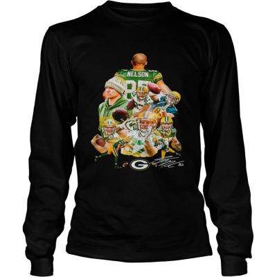 Jordy Nelson Green Bay Packers signature longsleeve tee