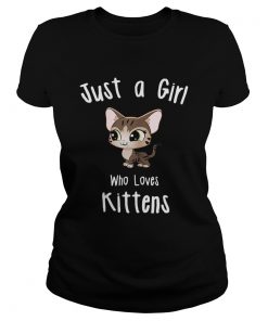 Just A Girl Who Loves Kittens ladies tee