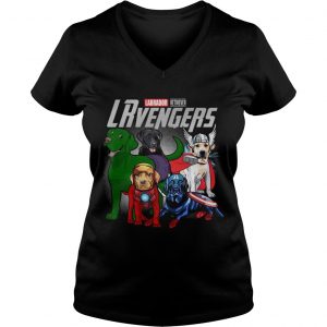 Labrador Retriever LRvengers avengers endgame Ladies Vneck