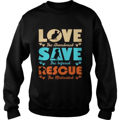 Love Save Rescue Dog Cat Animals Support Men Women Sweater