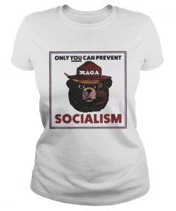 MAGA Bear only you can prevent socialism ladies tee