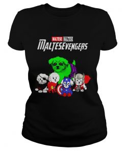 Maltese Maltesevengers Marvel Avengers Endgame ladies tee