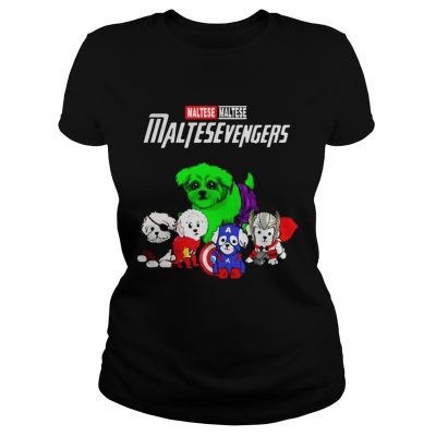 Maltese Maltesevengers Marvel Avengers Endgame ladies tee