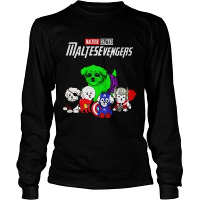 Maltese Maltesevengers Marvel Avengers Endgame longsleeve tee