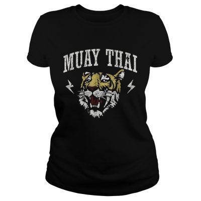 Martial Arts Muay Thai Tiger Kickboxing ladies tee