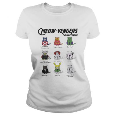 Marvel Cats Meowavengers assemble ladies tee