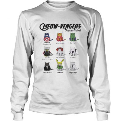 Marvel Cats Meowavengers assemble longsleeve tee