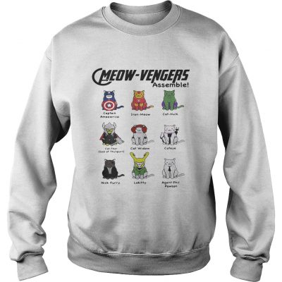 Marvel Cats Meowavengers assemble sweatshirt