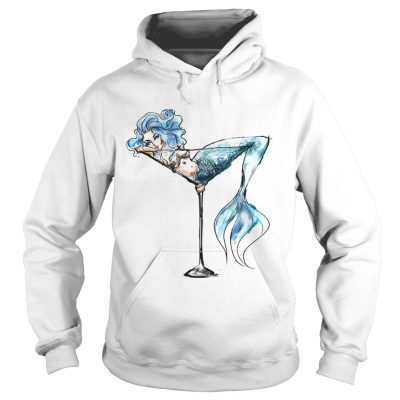 Mermaid and cocktail glass hoodie