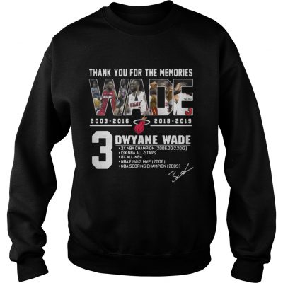 Miami Heat Dwyane Wade Thank You For The Memories sweatshirt