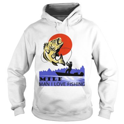 Mife Man I Love Fishing White Version hoodie