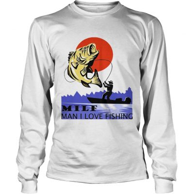 Mife Man I Love Fishing White Version longsleeve tee