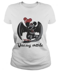 Night Fury Toothless vacay mode balloon mickey mouse ladies tee