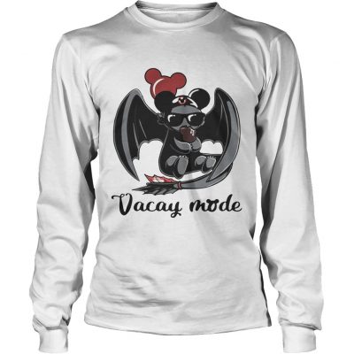 Night Fury Toothless vacay mode balloon mickey mouse longsleeve tee