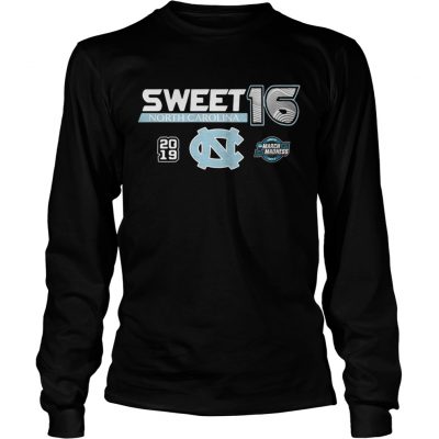 North Carolina Tar Heels 2019 NCAA Basketball Tournament March Madness Sweet 16 longsleeve tee