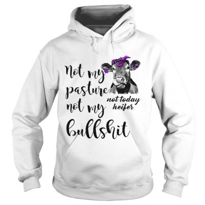 Not my pasture not my bullshit not today heifer hoodie