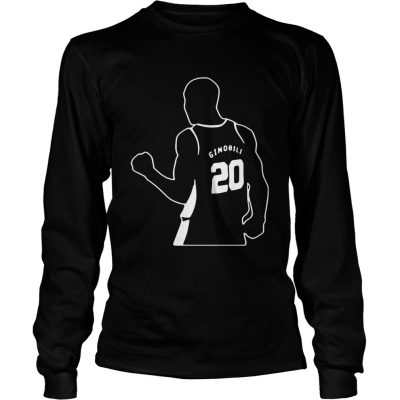 Official Gracias Manu Ginobili 20 longsleeve tee