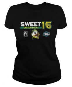 Oregon Ducks 2019 NCAA Basketball Tournament March Madness Sweet 16 ladies tee