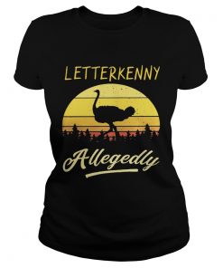 Ostrich Letterkenny allegedly retro ladies tee