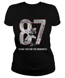 Rob Gronkowski 2010 2018 thank you for the memories ladies tee