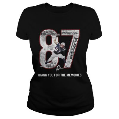 Rob Gronkowski 2010 2018 thank you for the memories ladies tee