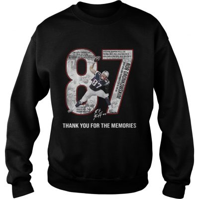 Rob Gronkowski 2010 2018 thank you for the memories sweatshirt